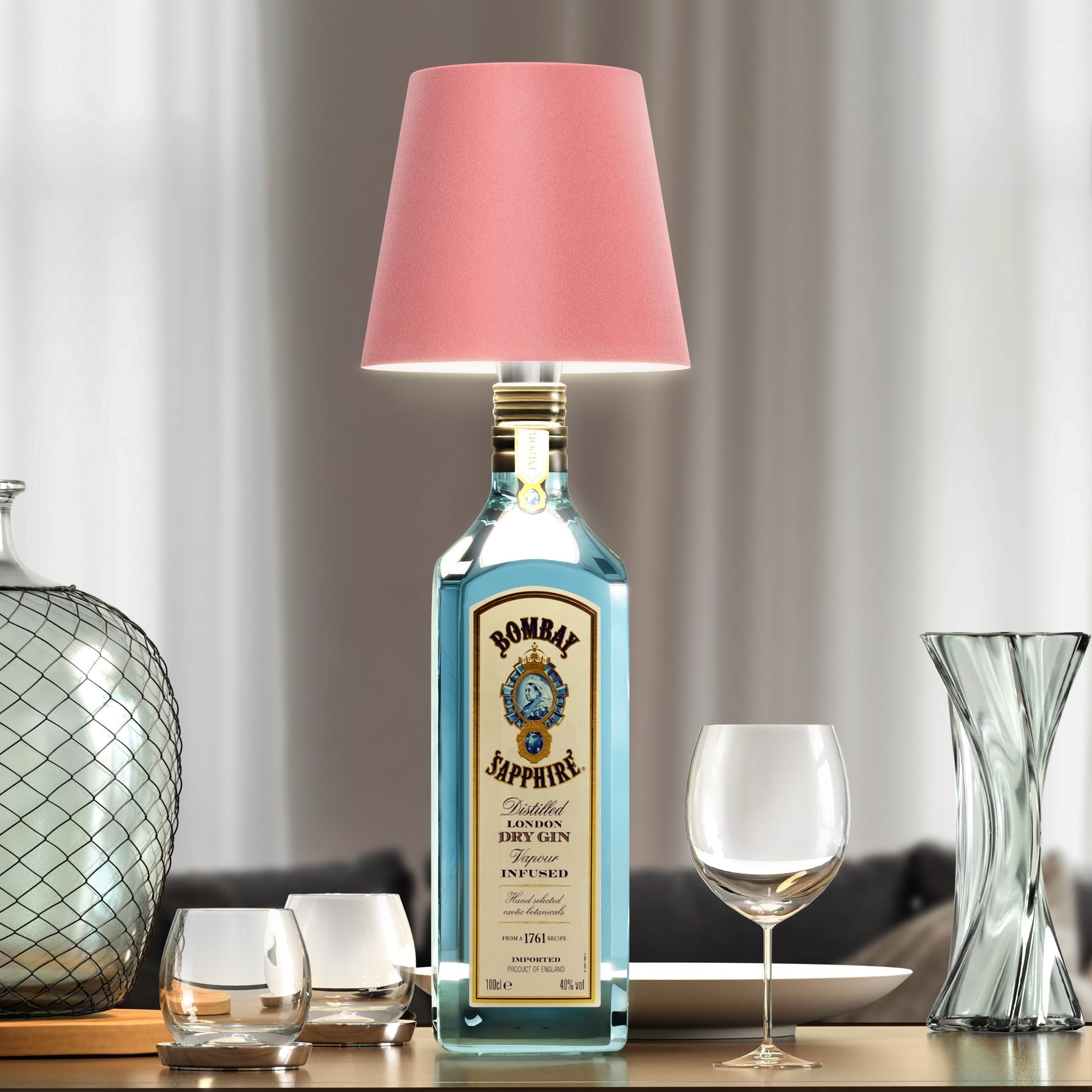 Wireless Bottle Lamp - Rechargeable LED Wine Bottle Light with Touch Control