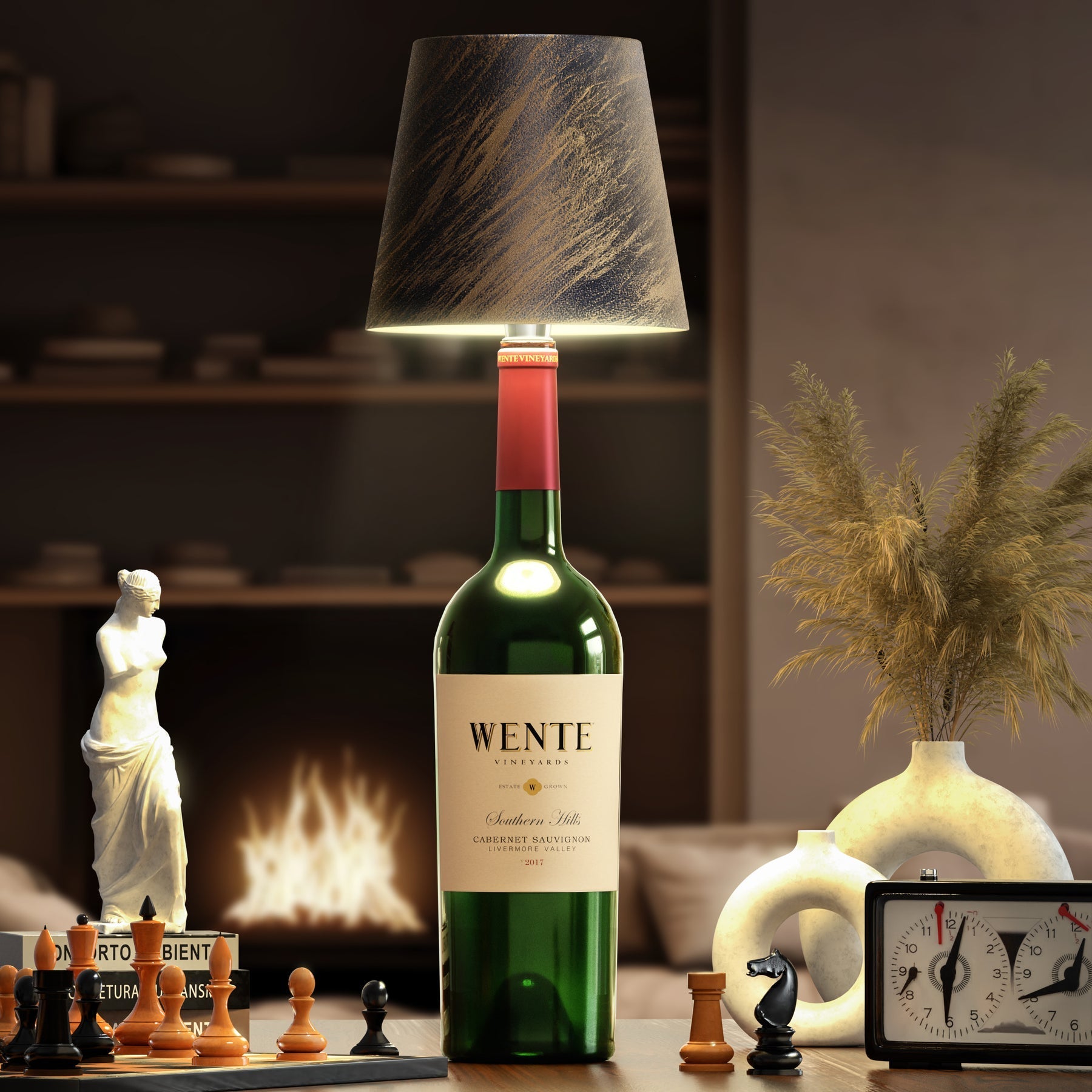 Wireless Bottle Lamp - Rechargeable LED Wine Bottle Light with Touch Control