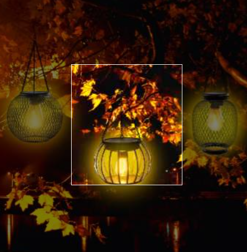 Durable Waterproof LED Solar Lantern – Outdoor Hanging Garden Light for All-Night Lighting