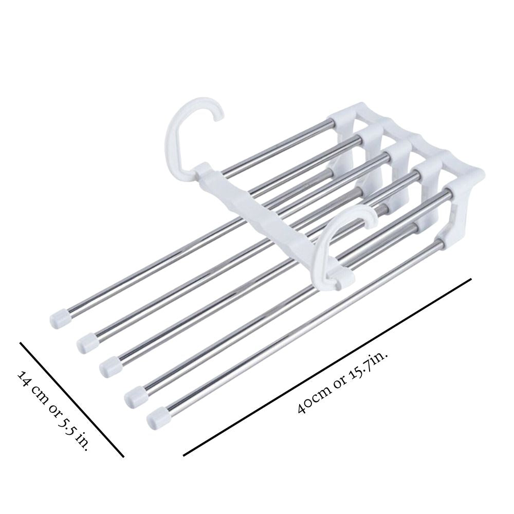 Space-Saving Multi-Functional Pants Hanger - Closet Organizer for Trousers & Jeans