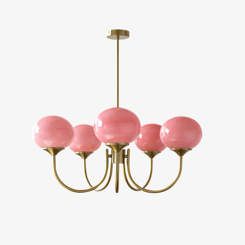 AuroraGlow - Marshmallow Chandelier