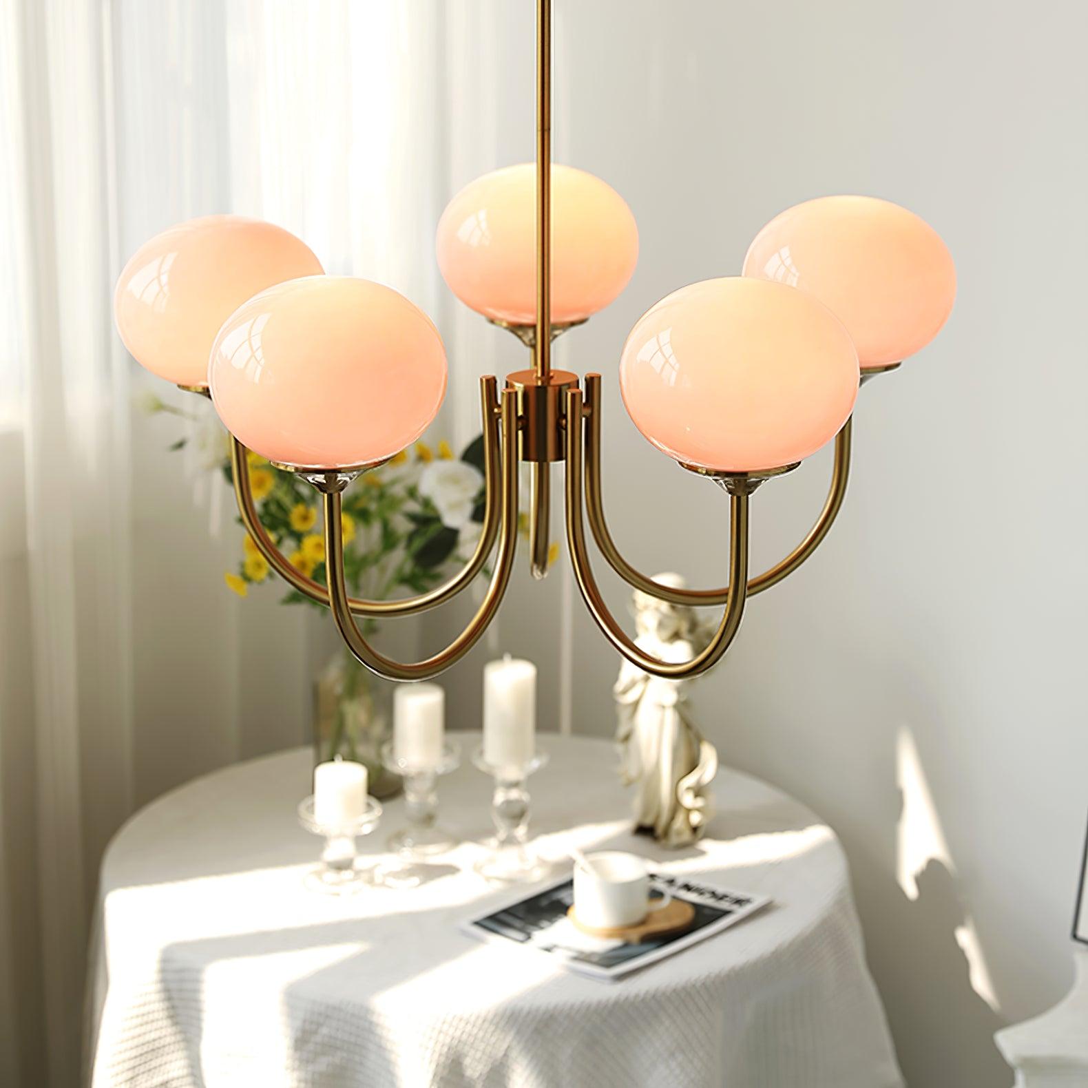 AuroraGlow - Marshmallow Chandelier