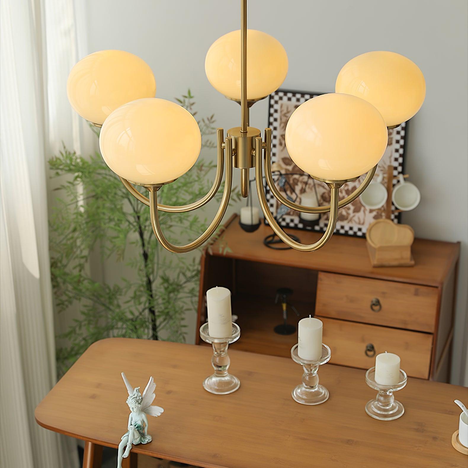 AuroraGlow - Marshmallow Chandelier
