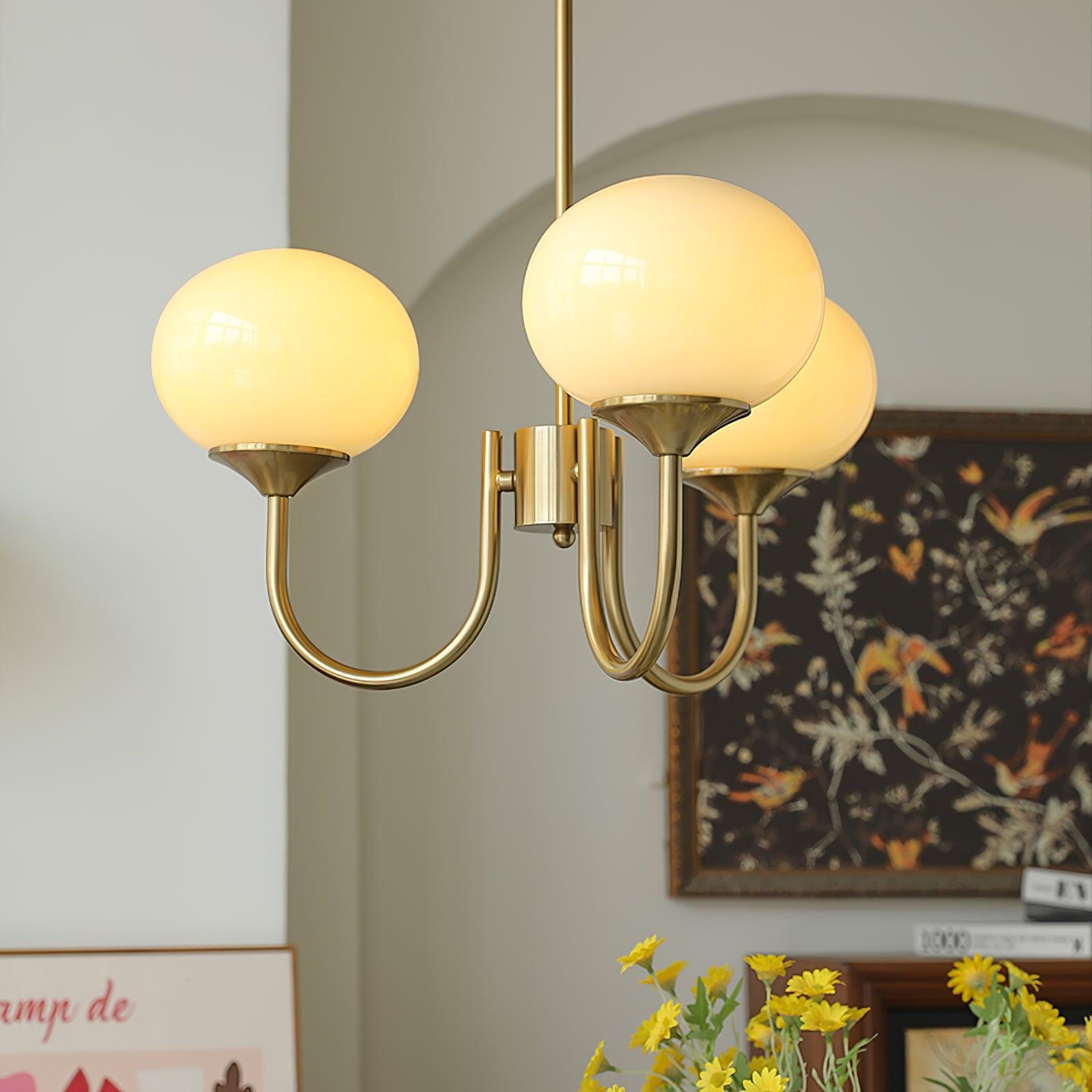 AuroraGlow - Marshmallow Chandelier
