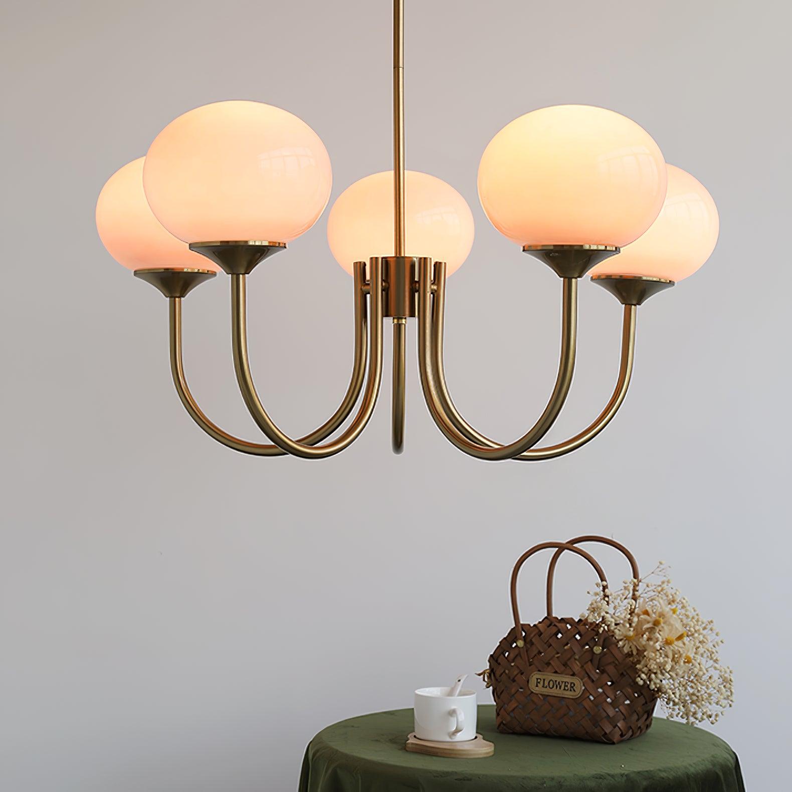 AuroraGlow - Marshmallow Chandelier