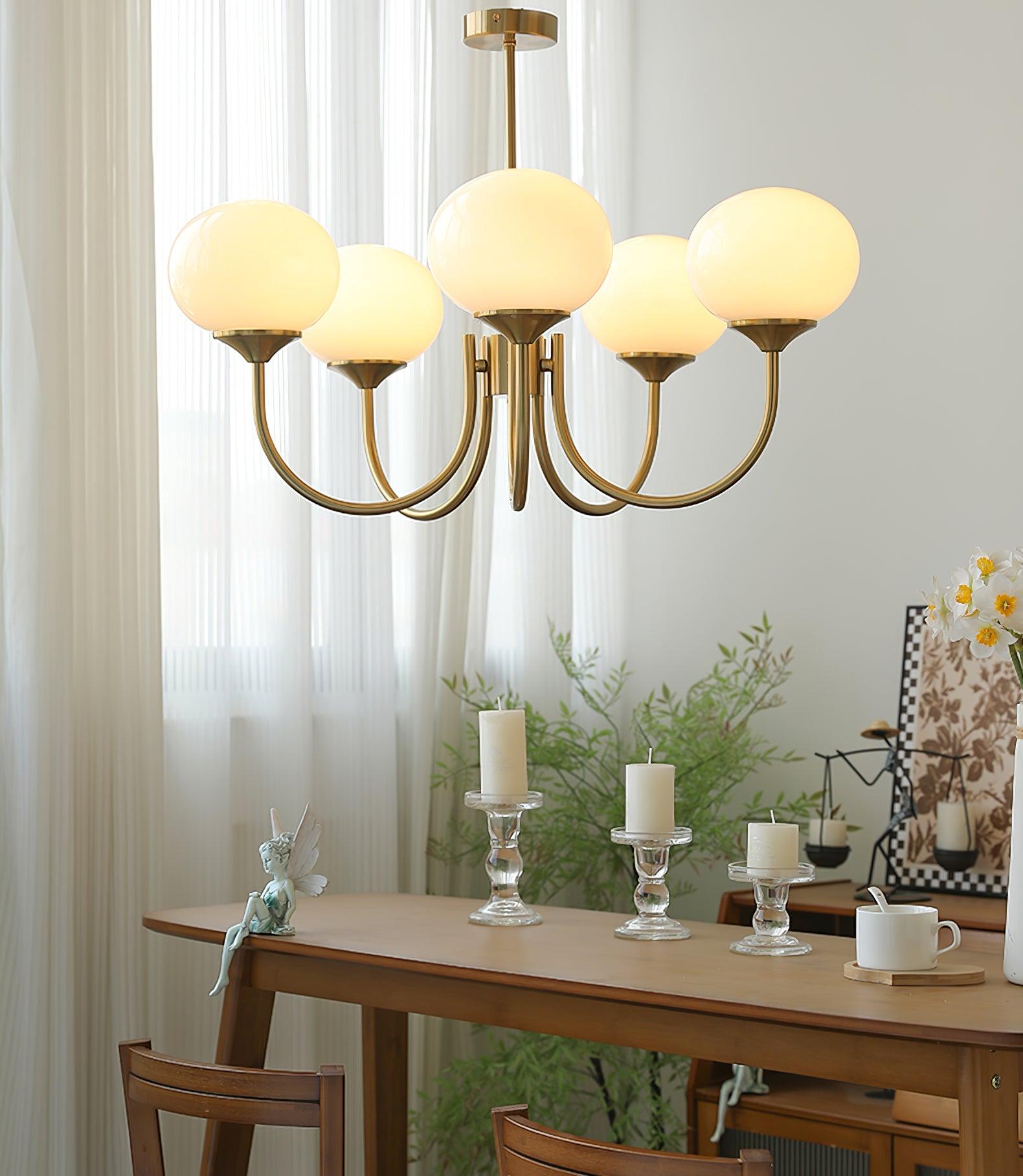 AuroraGlow - Marshmallow Chandelier