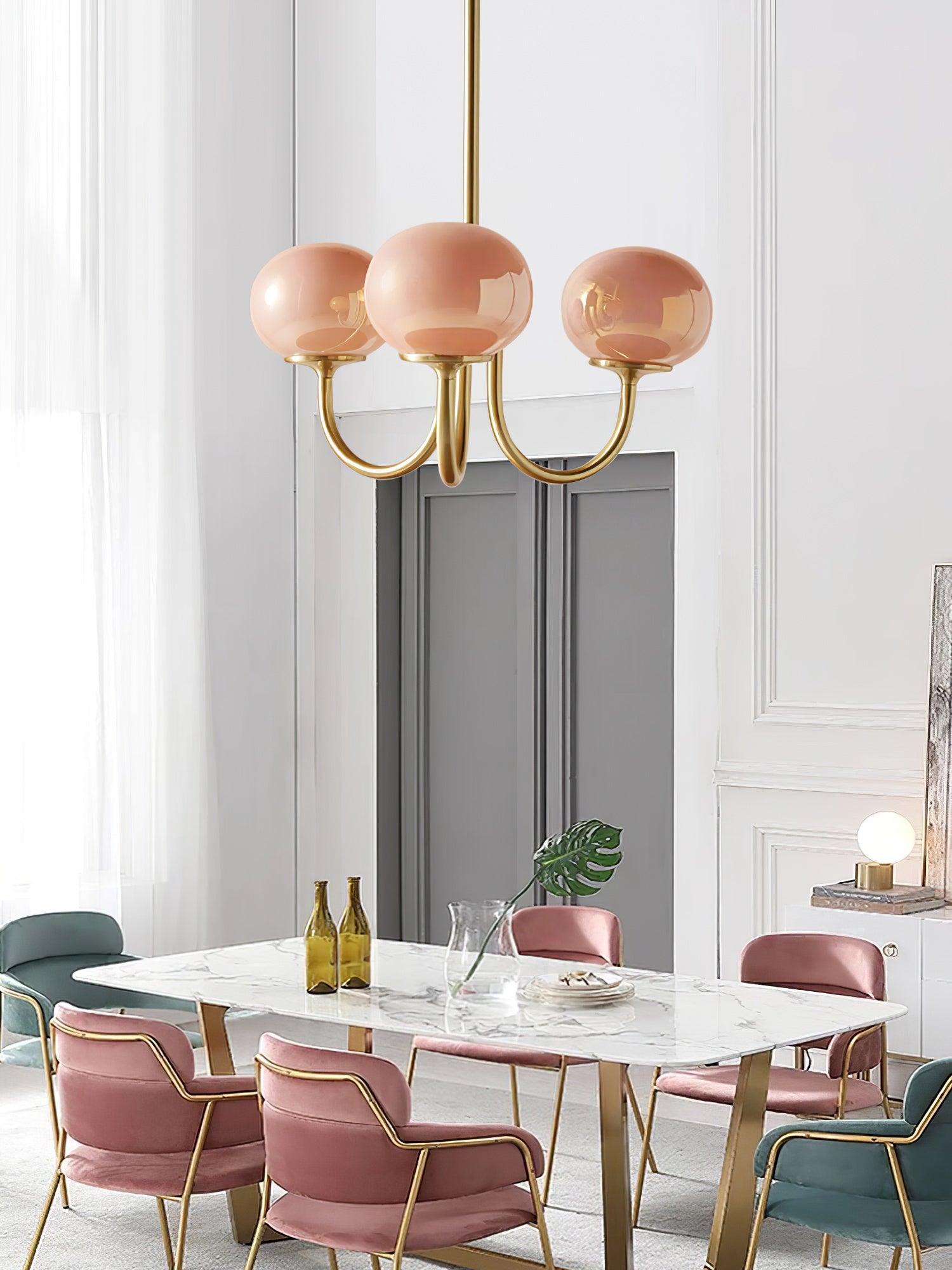 AuroraGlow - Marshmallow Chandelier