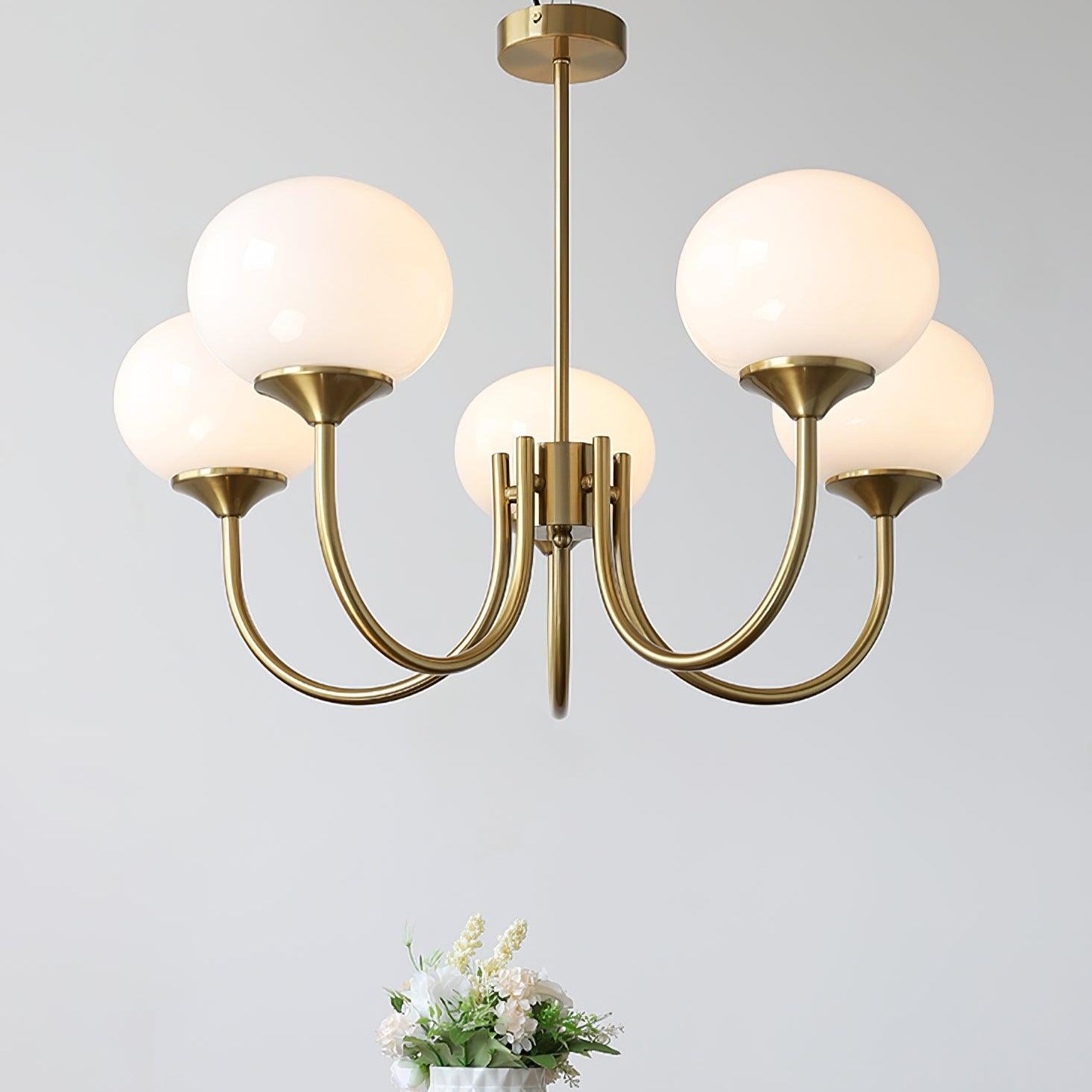 AuroraGlow - Marshmallow Chandelier