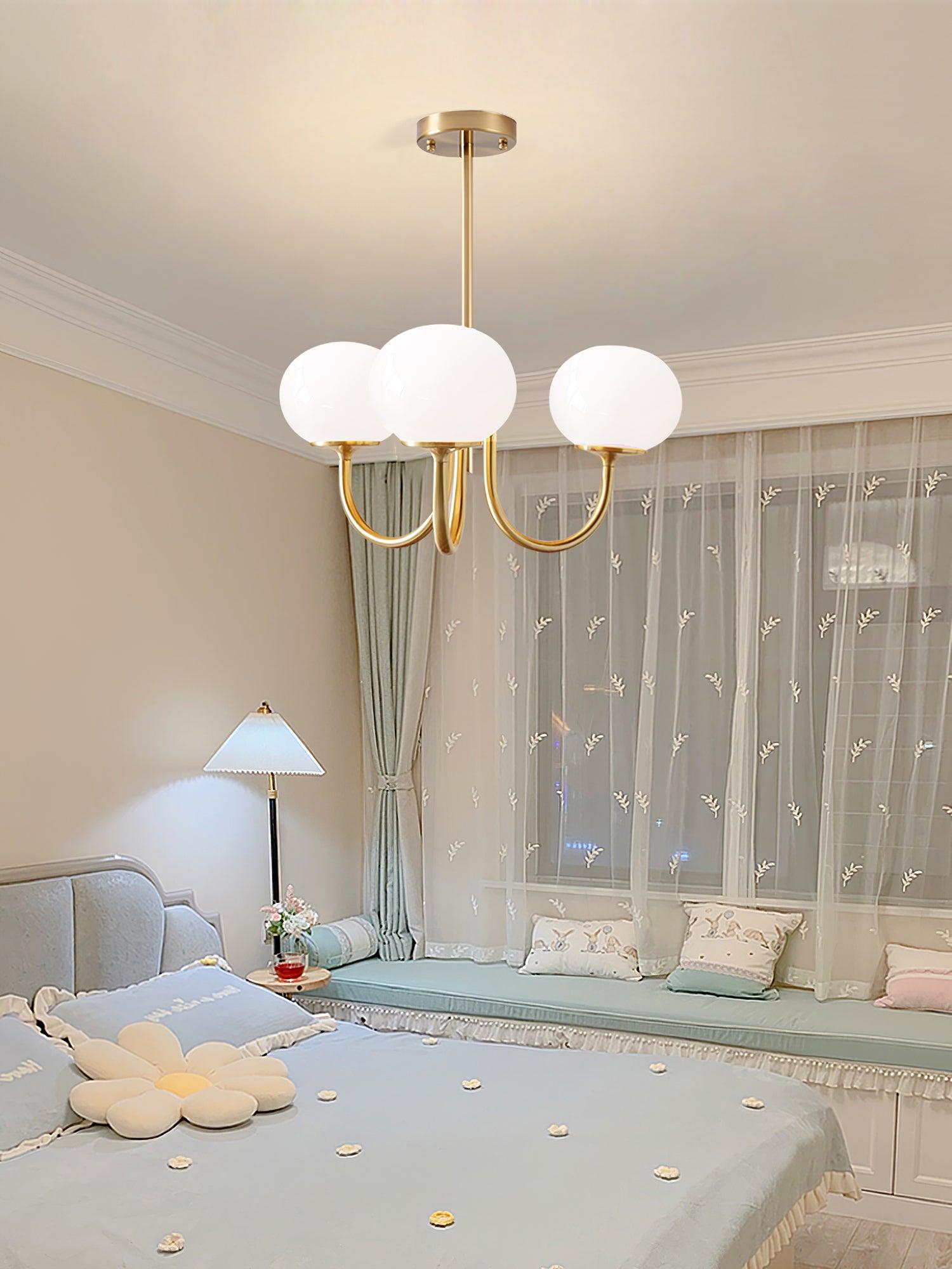AuroraGlow - Marshmallow Chandelier