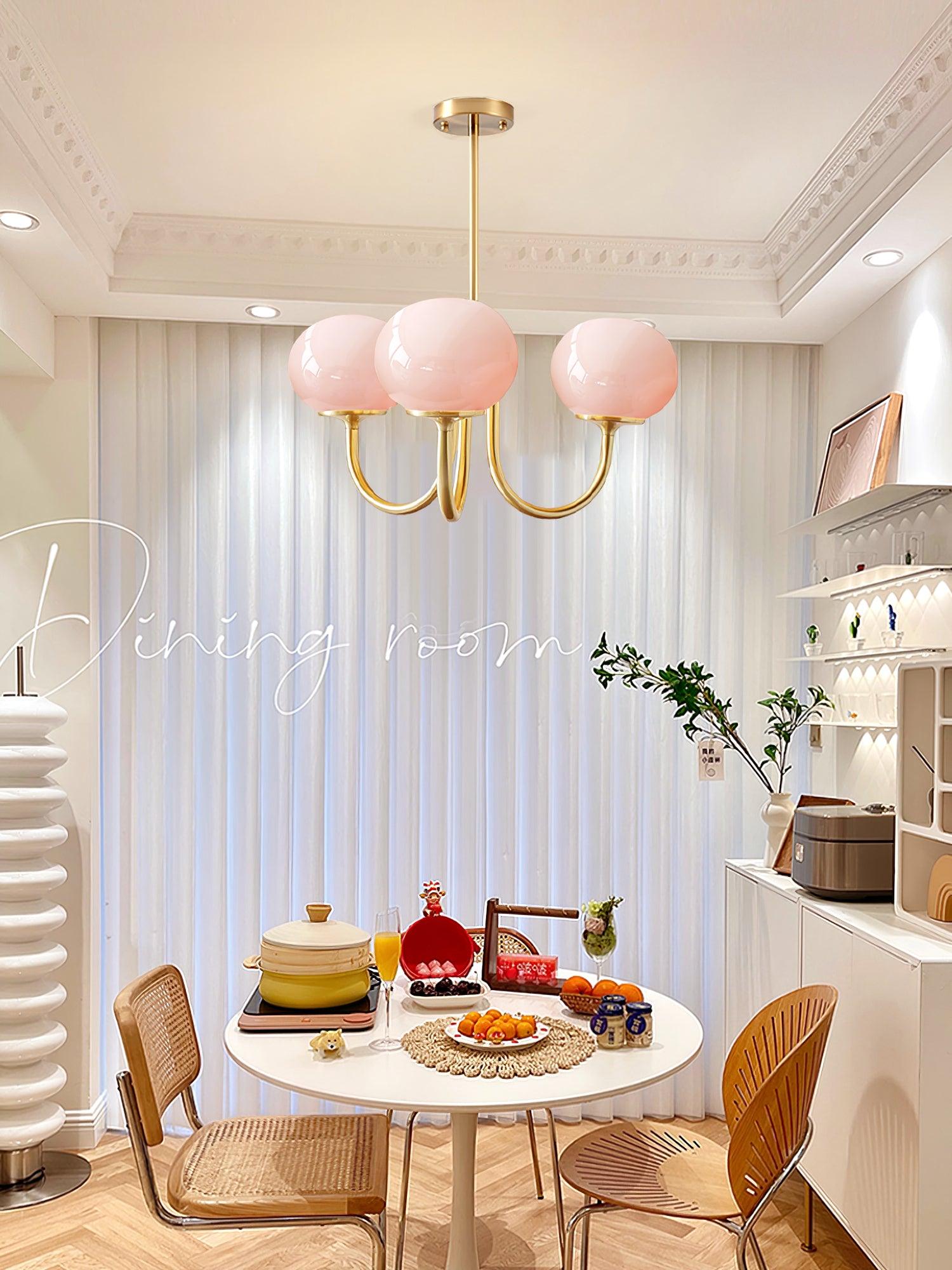 AuroraGlow - Marshmallow Chandelier