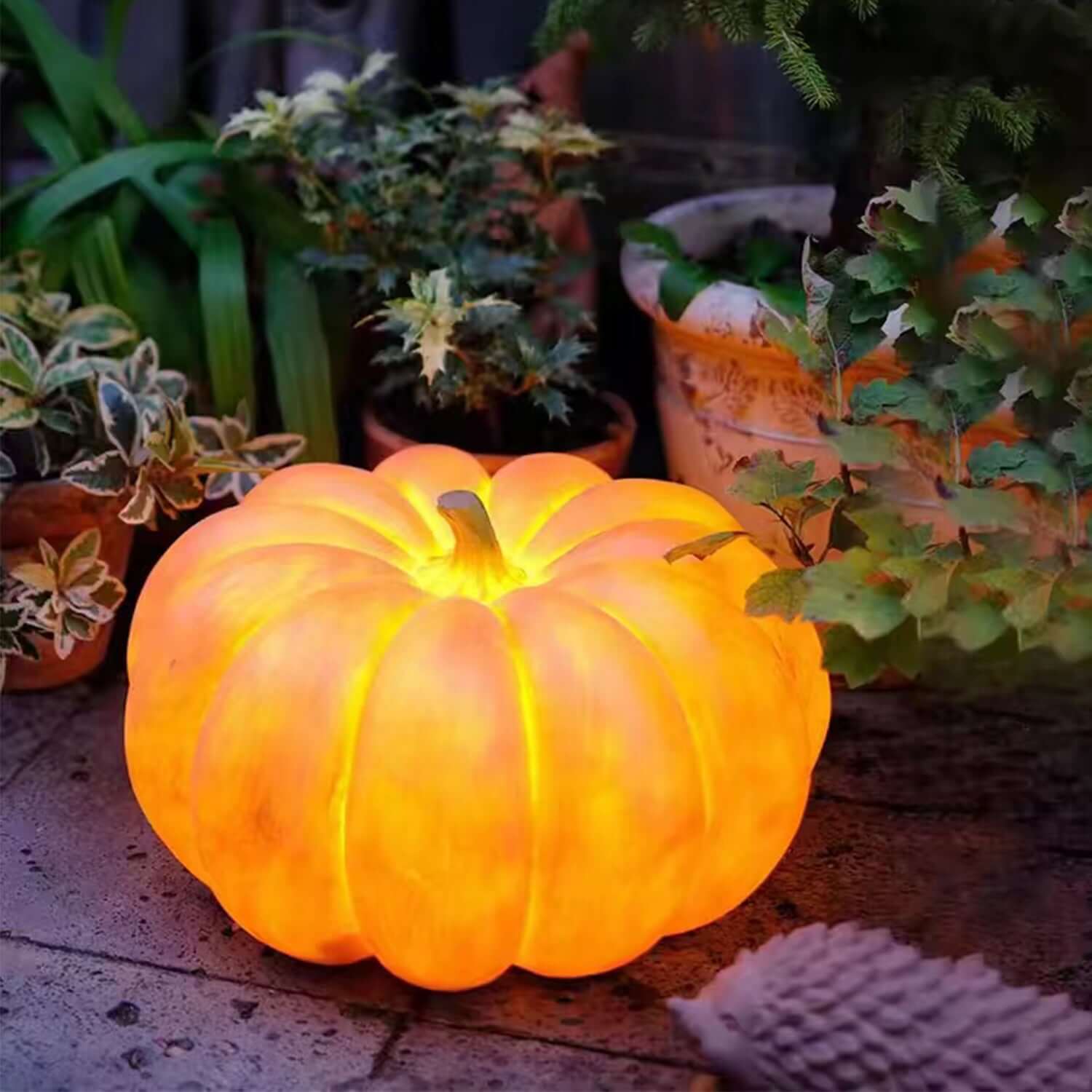 Masdio Pumpkin Lamp – LED Pumpkin Lantern Night Light for Home & Halloween
