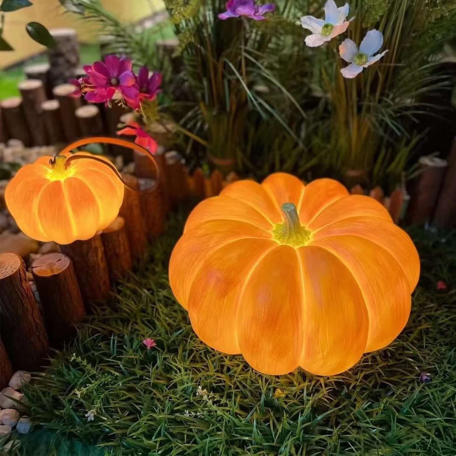 Masdio Pumpkin Lamp – LED Pumpkin Lantern Night Light for Home & Halloween