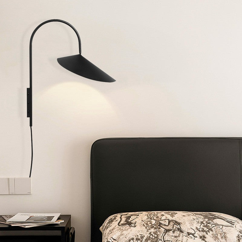 Modern Iron Petal Style Wall Sconce - Semi-Circle Up/Down Light