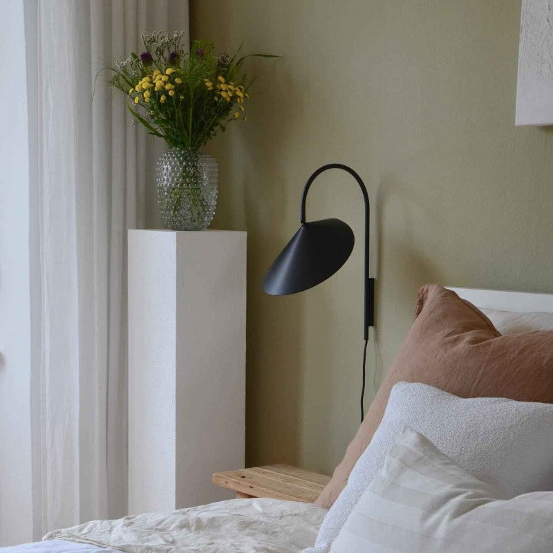Modern Iron Petal Style Wall Sconce - Semi-Circle Up/Down Light