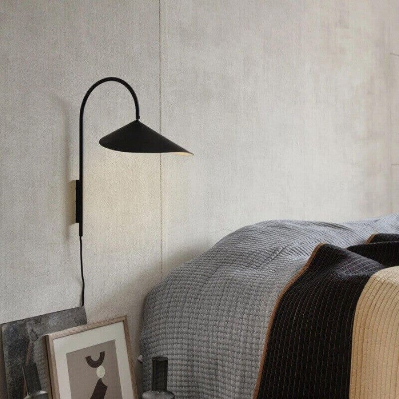 Modern Iron Petal Style Wall Sconce - Semi-Circle Up/Down Light