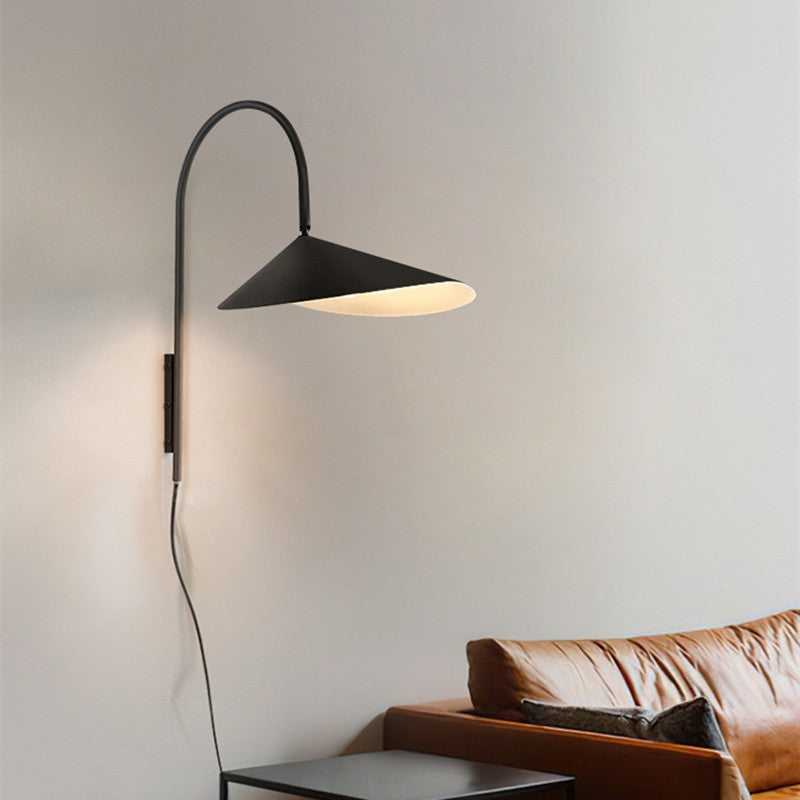 Modern Iron Petal Style Wall Sconce - Semi-Circle Up/Down Light