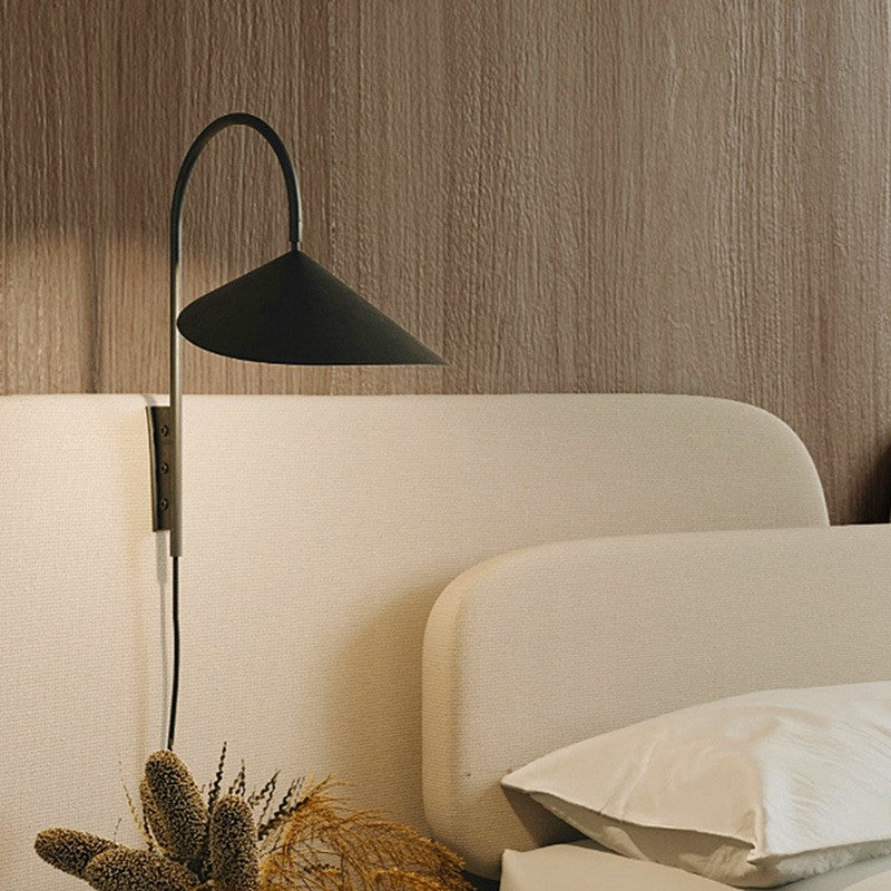 Modern Iron Petal Style Wall Sconce - Semi-Circle Up/Down Light