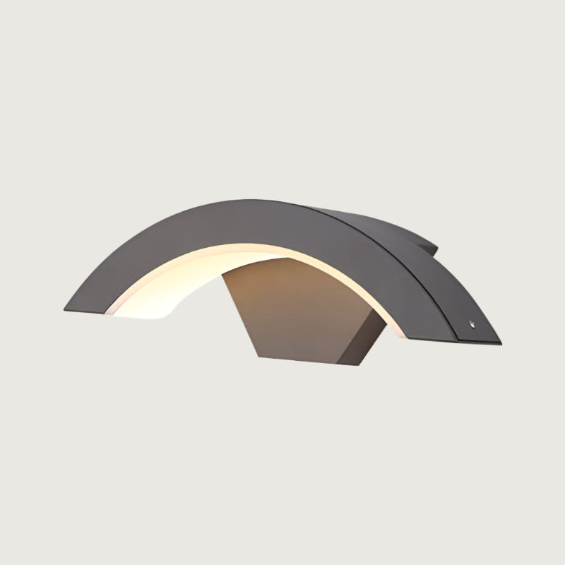 GuardaLux - Black Outdoor Motion Sensor Outdoor Wall Light IP65
