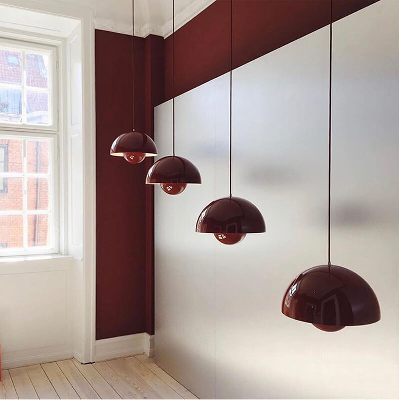Nordic Macaron Dome Pendant Light - Modern Single Hanging Lamp for Kitchen Island