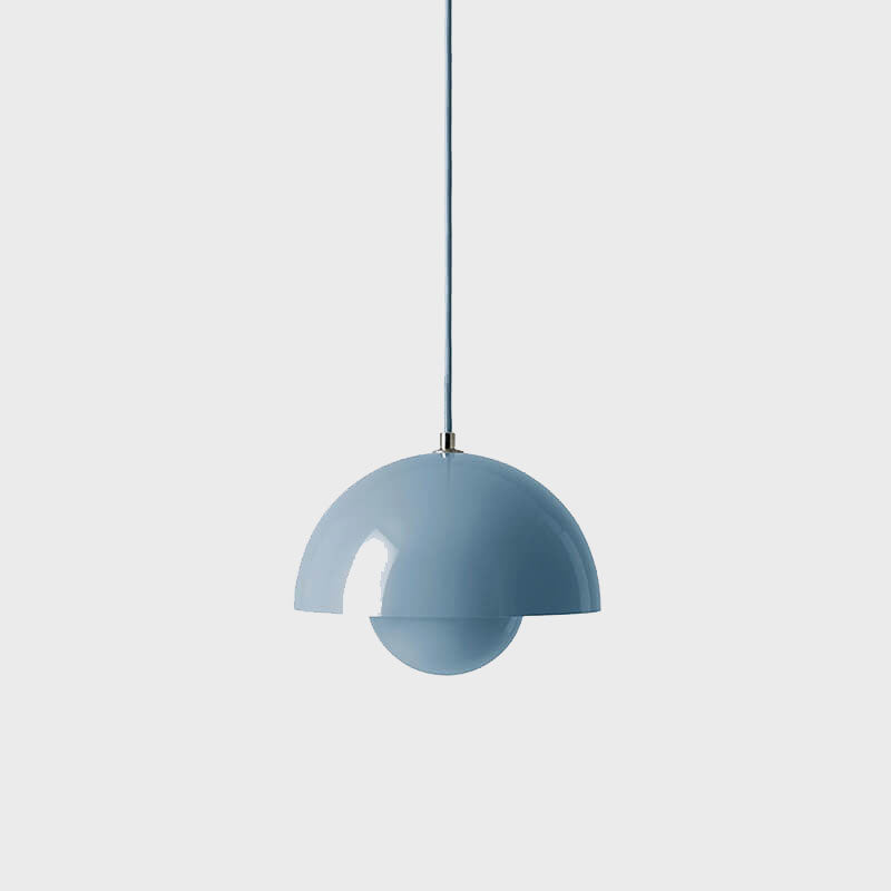 Nordic Macaron Dome Pendant Light - Modern Single Hanging Lamp for Kitchen Island