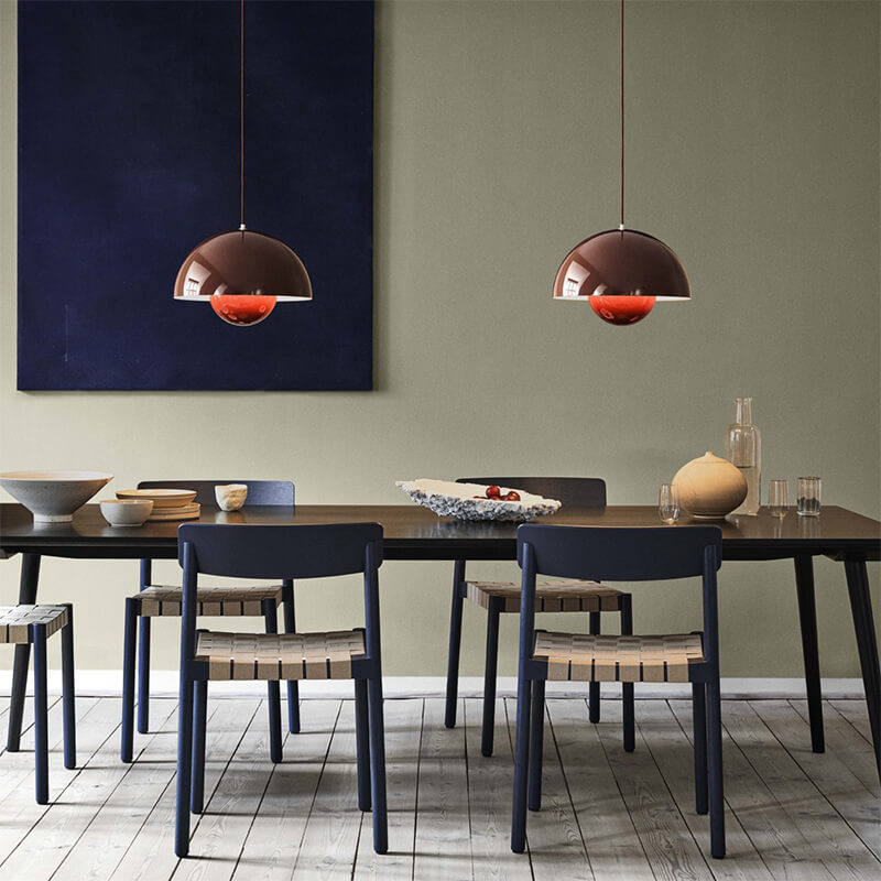 Nordic Macaron Dome Pendant Light - Modern Single Hanging Lamp for Kitchen Island