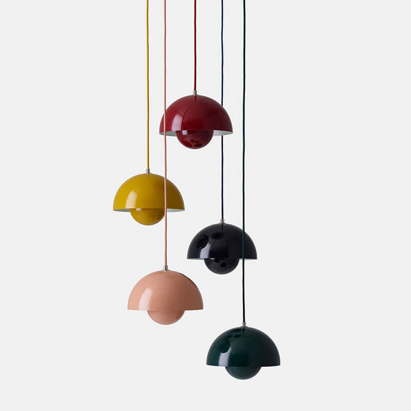 Nordic Macaron Dome Pendant Light - Modern Single Hanging Lamp for Kitchen Island
