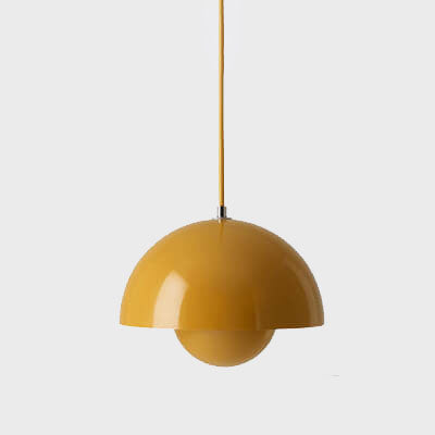 Nordic Macaron Dome Pendant Light - Modern Single Hanging Lamp for Kitchen Island