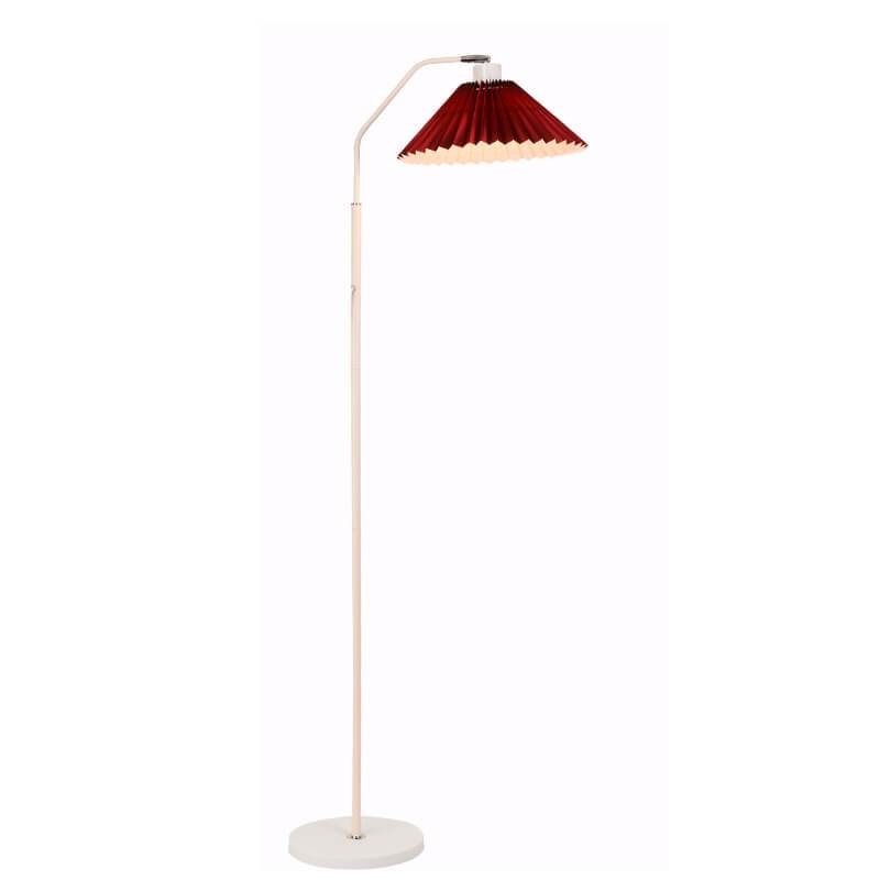 Modern Pleated Fabric Floor Lamp | Minimalist Standing Light for Bedroom & Living Room