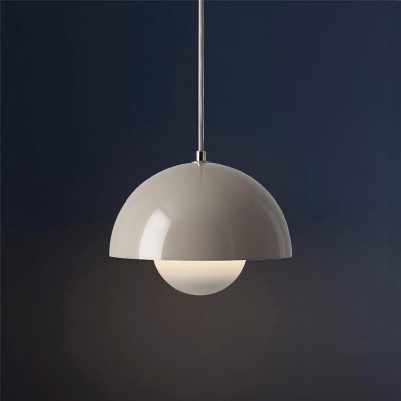 Nordic Macaron Dome Pendant Light - Modern Single Hanging Lamp for Kitchen Island
