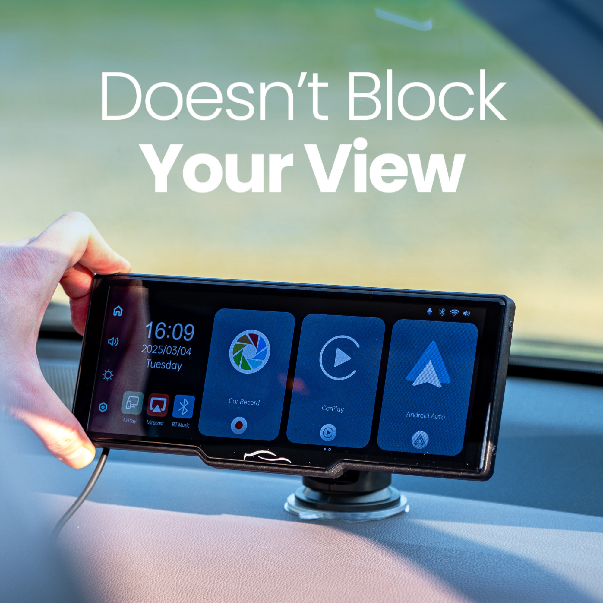 CarTablet Pro Max – Smart Car Display with Wireless Apple CarPlay & Android Auto