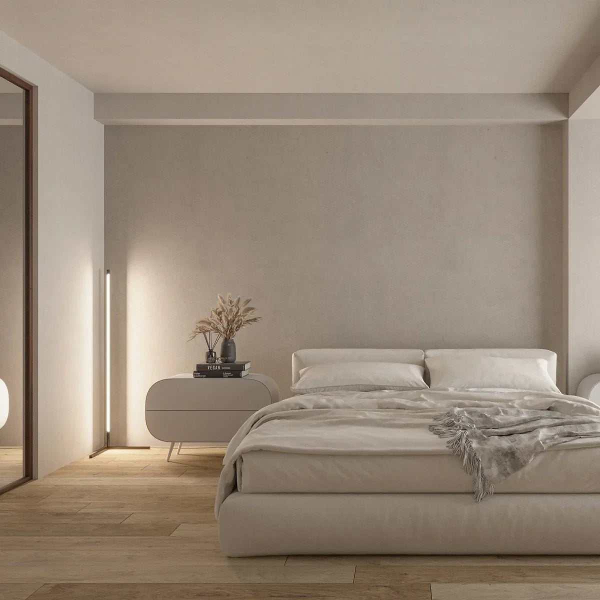 KYOTO | Minimalist Smart LED Corner Floor Lamp – Ambient Mood Lighting