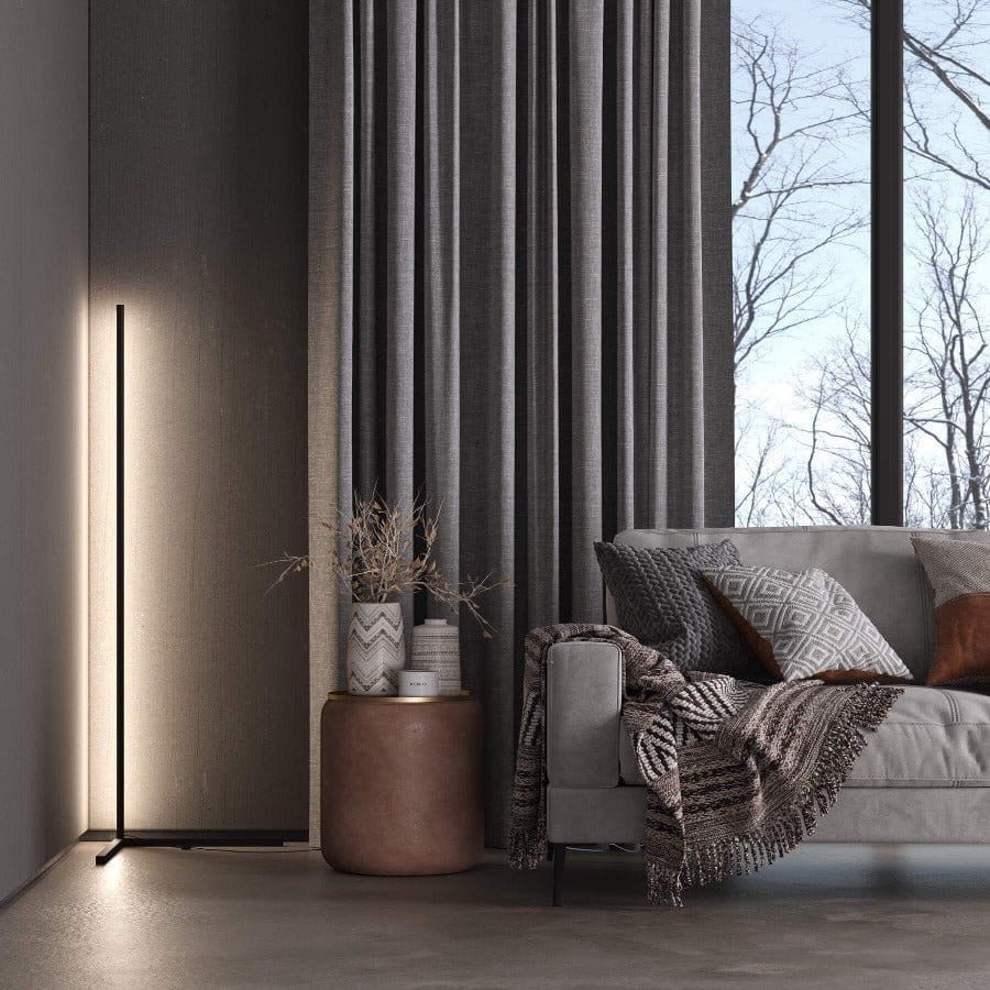 KYOTO | Minimalist Smart LED Corner Floor Lamp – Ambient Mood Lighting