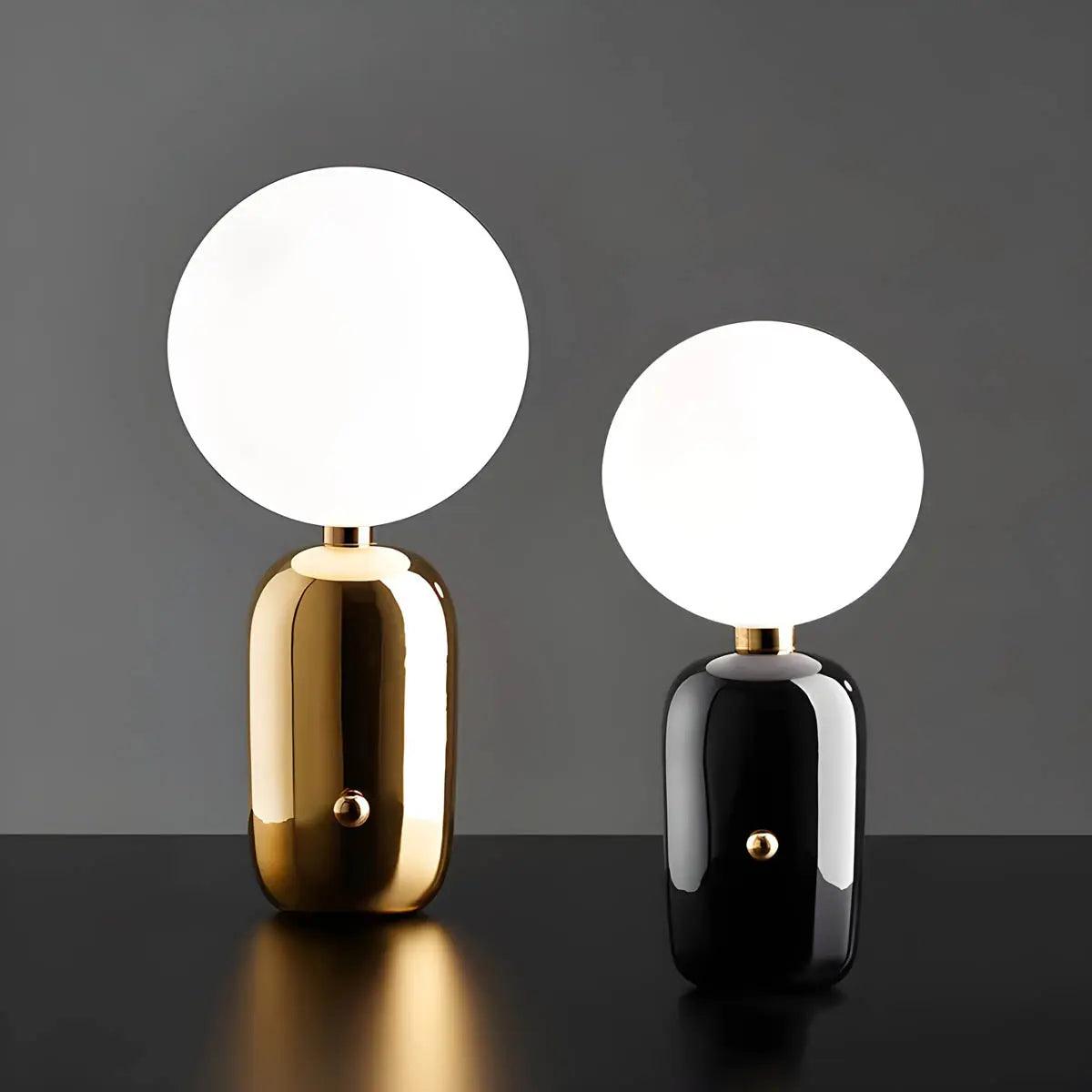 Velluto – Modern Table Lamp in Metal, Glass and Aluminium