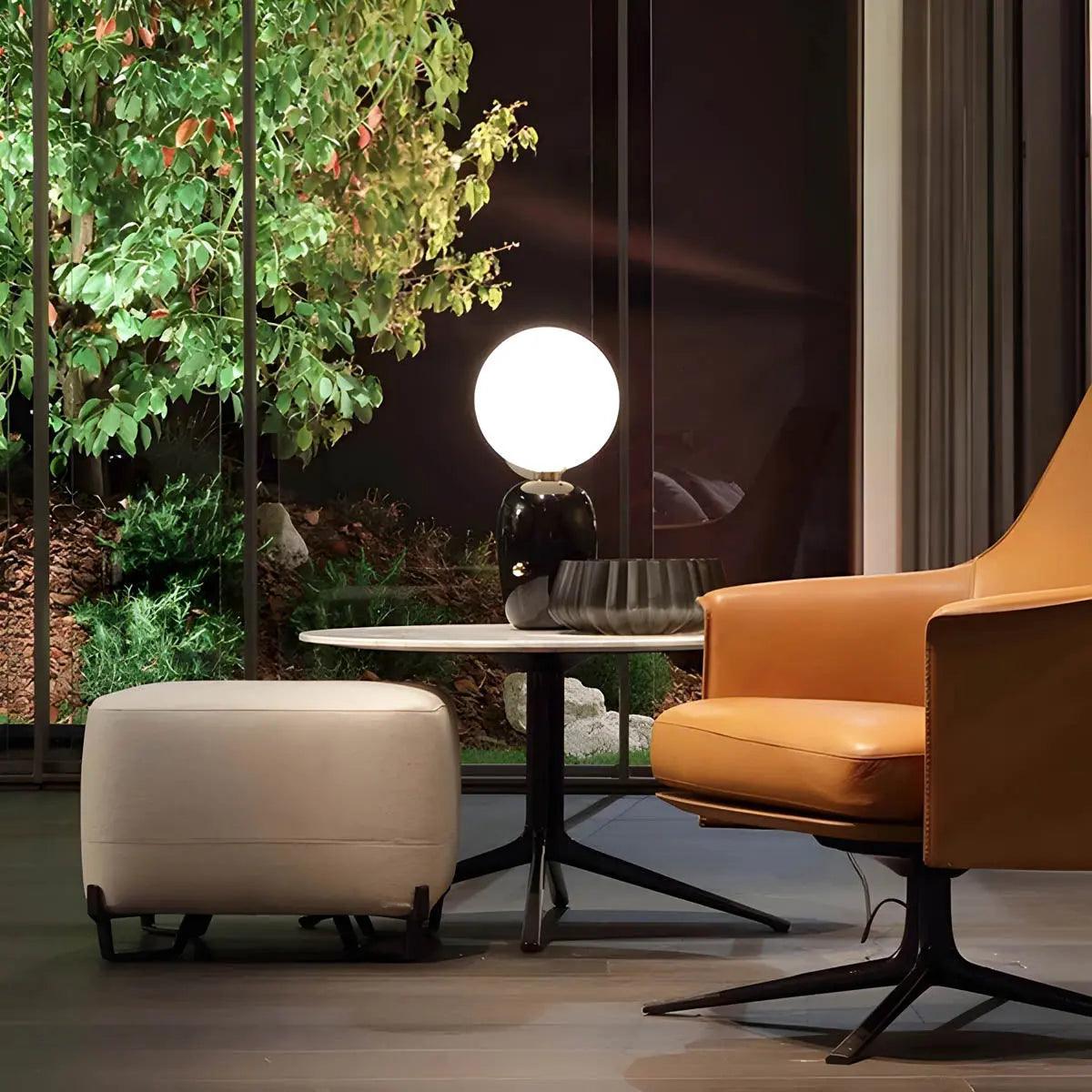 Velluto – Modern Table Lamp in Metal, Glass and Aluminium