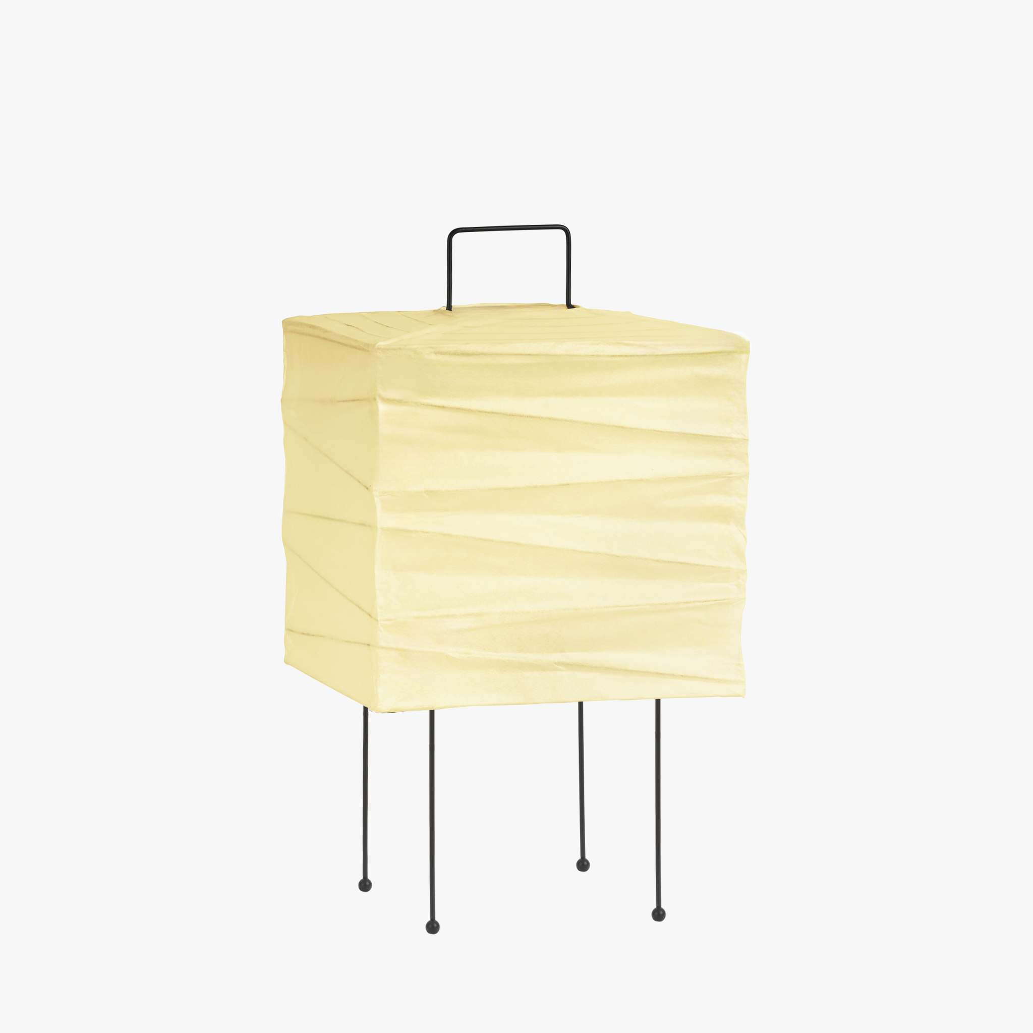 Roku | Japanese Paper Table Lamp - Minimalist Akari Style Wabi-Sabi Ambient Light