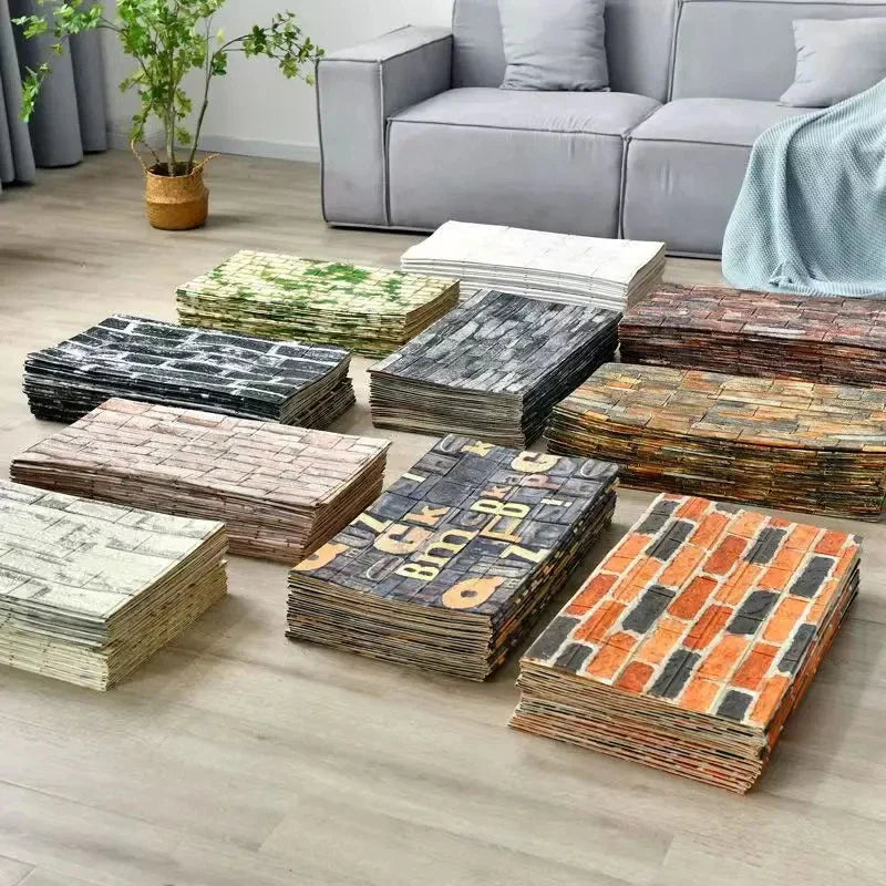 3D Brick Peel and Stick Wallpaper – Realistic Textured Wall Panels (DIY)