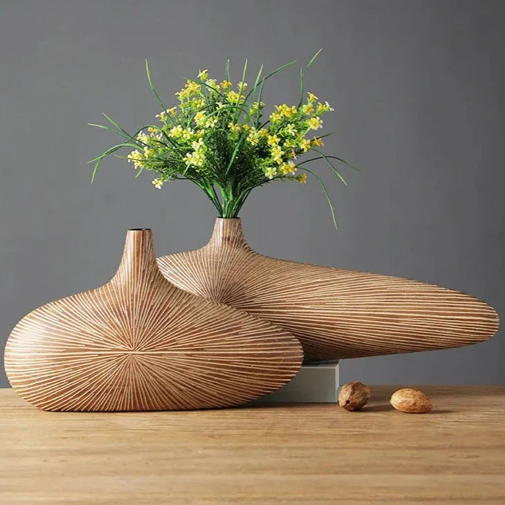 Sahara Sculpted Vase | Modern Textured Ceramic Decorative Vase
