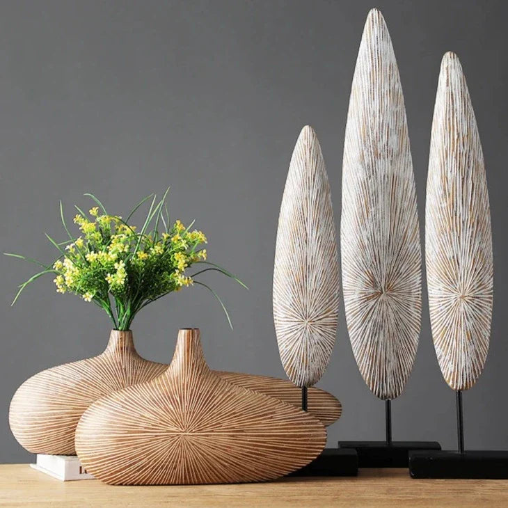 Sahara Sculpted Vase | Modern Textured Ceramic Decorative Vase