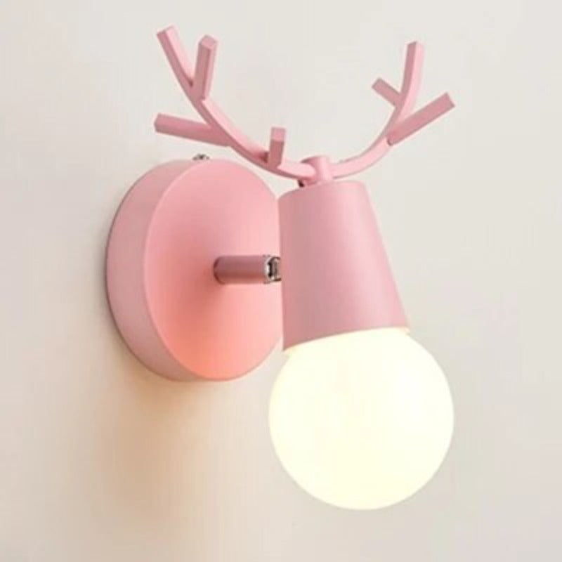 Scandinavian Deer-Shaped Wall Lamp