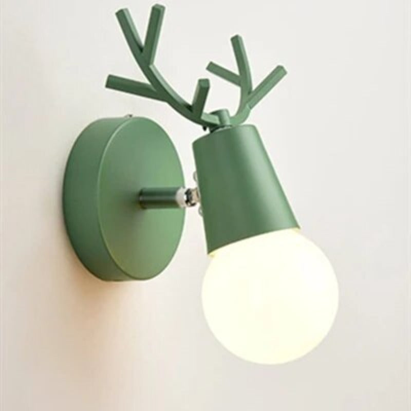 Scandinavian Deer-Shaped Wall Lamp