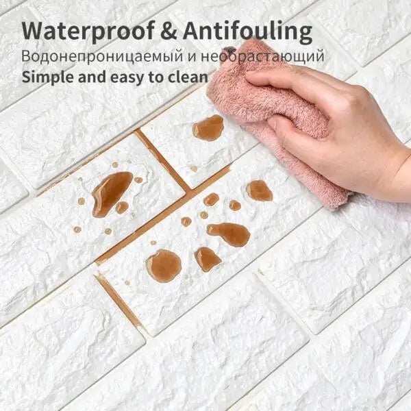 3D Brick Peel and Stick Wallpaper – Realistic Textured Wall Panels (DIY)