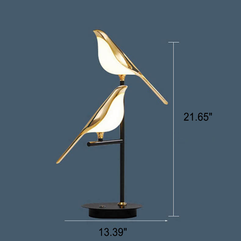 Modern Magpie Bird LED Table Lamp – Nordic Minimalist Desk Lighting