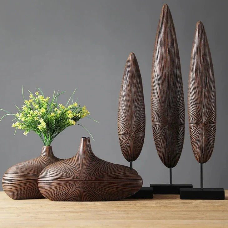 Sahara Sculpted Vase | Modern Textured Ceramic Decorative Vase