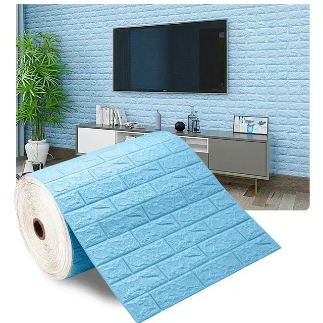 3D Brick Peel and Stick Wallpaper – Realistic Textured Wall Panels (DIY)
