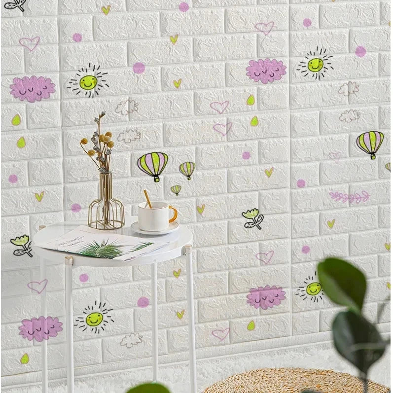 3D Brick Peel and Stick Wallpaper – Realistic Textured Wall Panels (DIY)