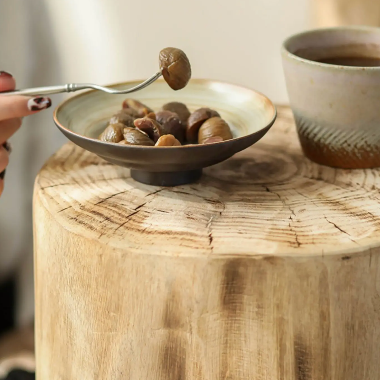 Vintage Wooden Display Stand | Rustic Wood Pedestal