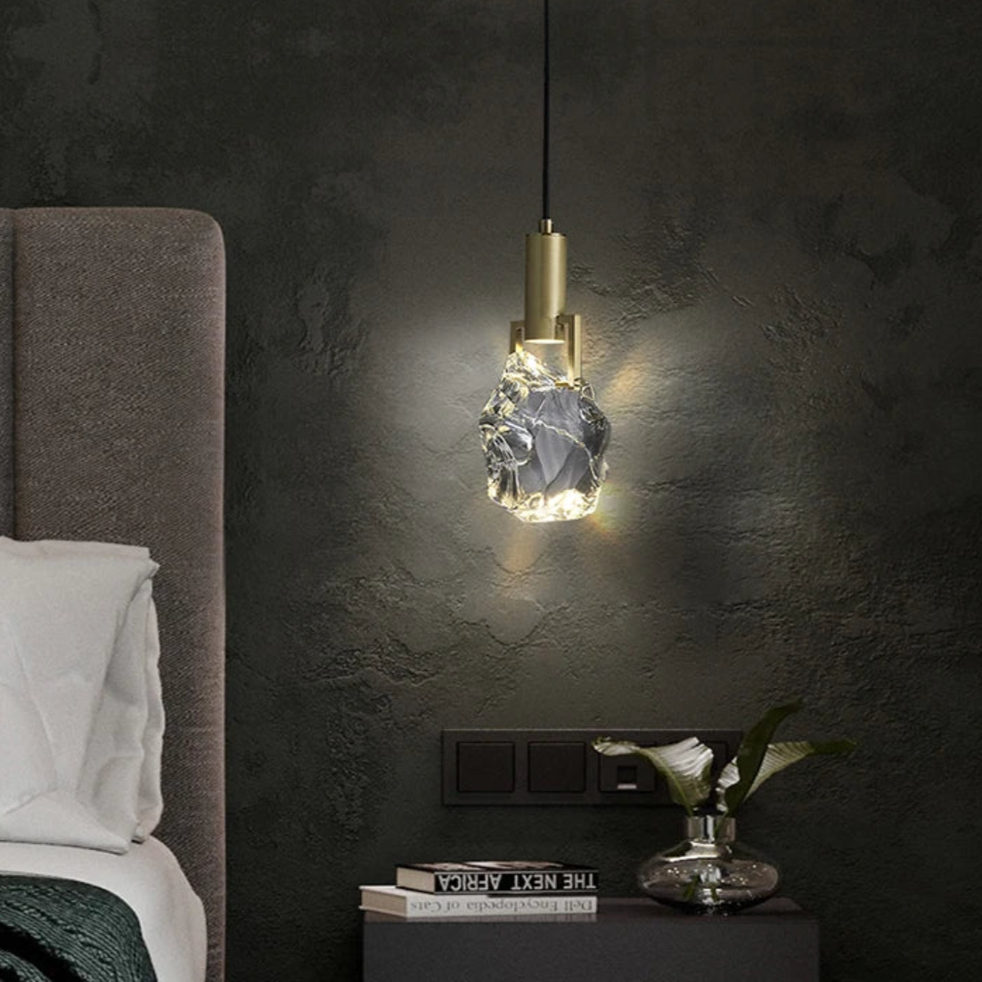 Modern Crystal Pendant Light | Luxury Hanging Ceiling Lamp for Dining Room, Kitchen & Living Room