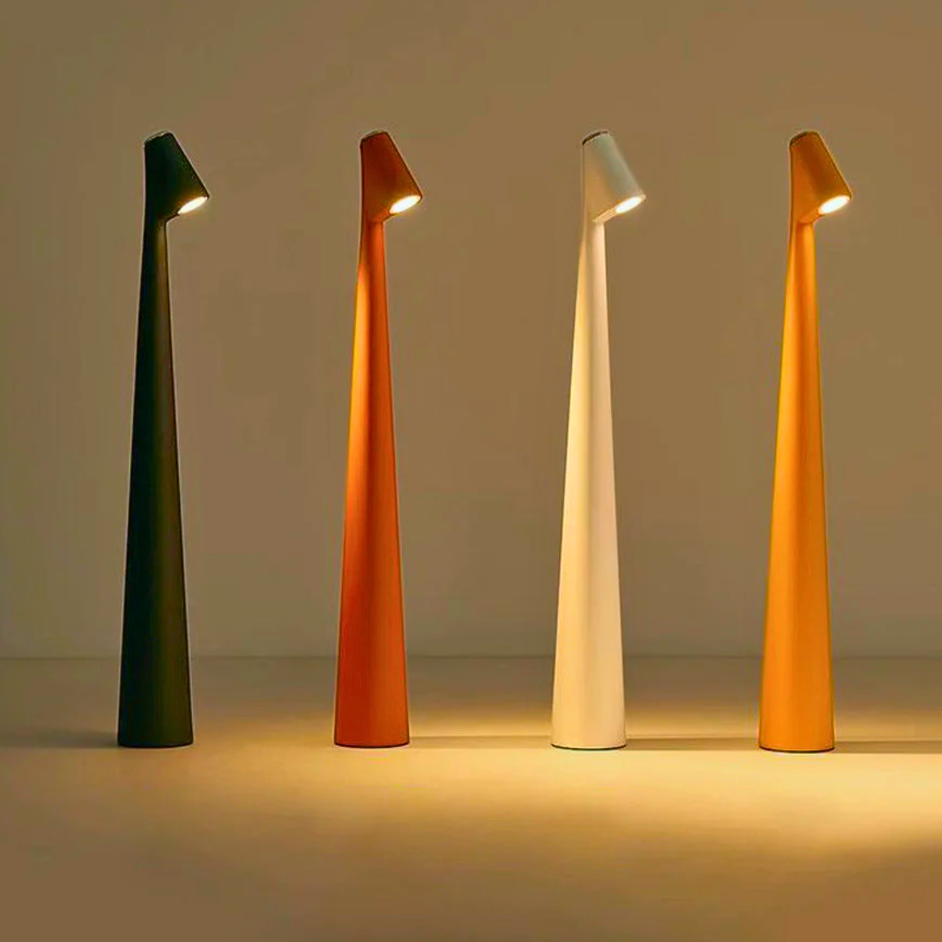 Nordic Minimalist Mood Lamp – Rechargeable Cordless LED Table Lamp with Dimmable Brightness