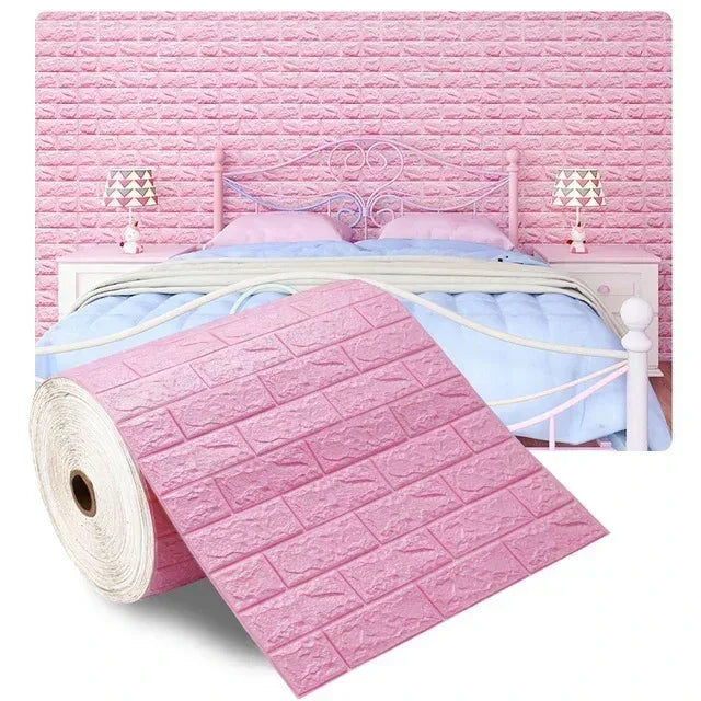 3D Brick Peel and Stick Wallpaper – Realistic Textured Wall Panels (DIY)