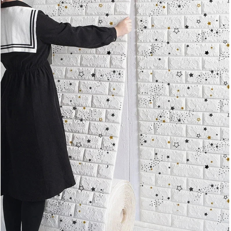 3D Brick Peel and Stick Wallpaper – Realistic Textured Wall Panels (DIY)